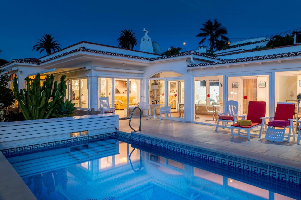 Relaxing Villa Heated Pool Luxurious Views Massage Santa Ursula  Luaran gambar